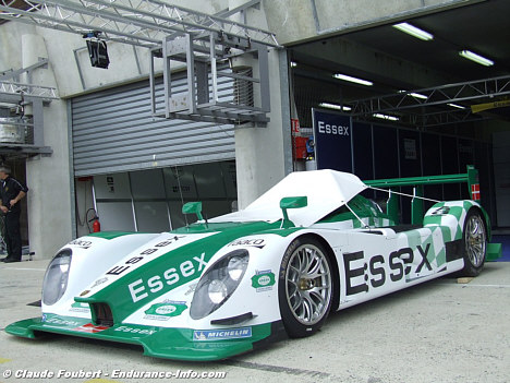 Team Essex's Porsche er i år hvid og grøn.